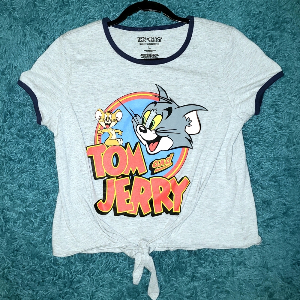 Tom and Jerry Crop Tee